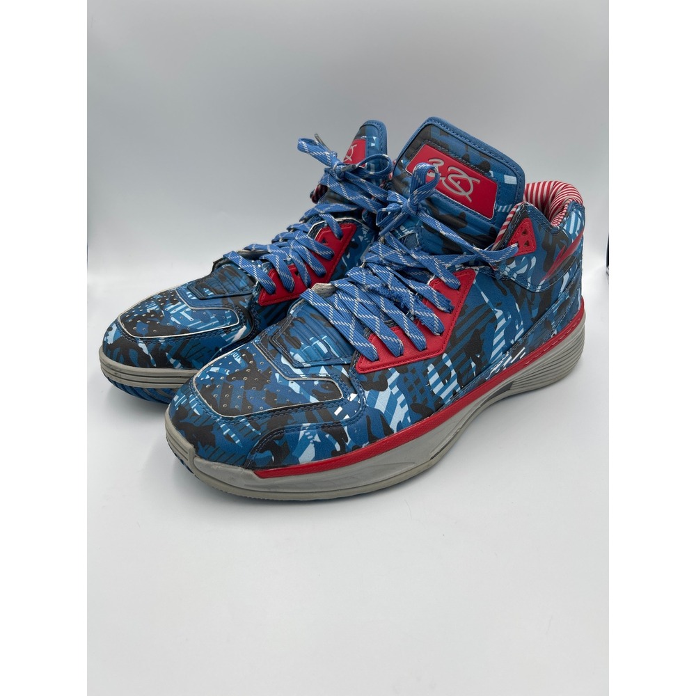 Li-Ning Way of Wade 2 Veterans‎ Day Blue Camo Mens Size 15 Basketball Shoes 2013